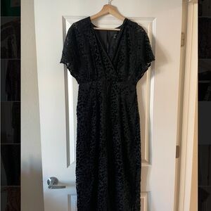 Anthropologie Velvet Detail Jumpsuit